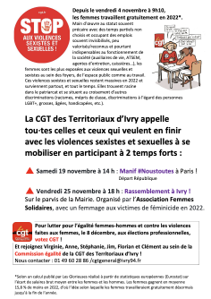 STOP aux violences sexistes et sexuelles ! 